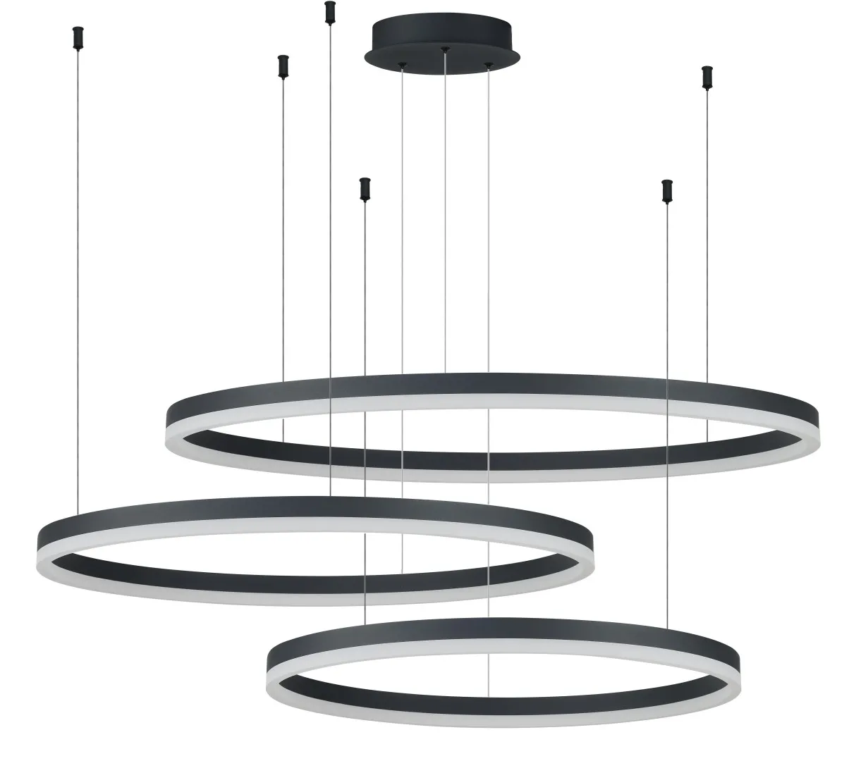 HALO PENDANT 100+80+60 BK